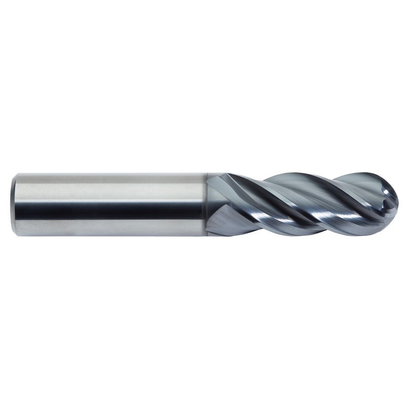 Picture of 4mmDia 4FLT XR - BALL END MILL COATED 6mm shank