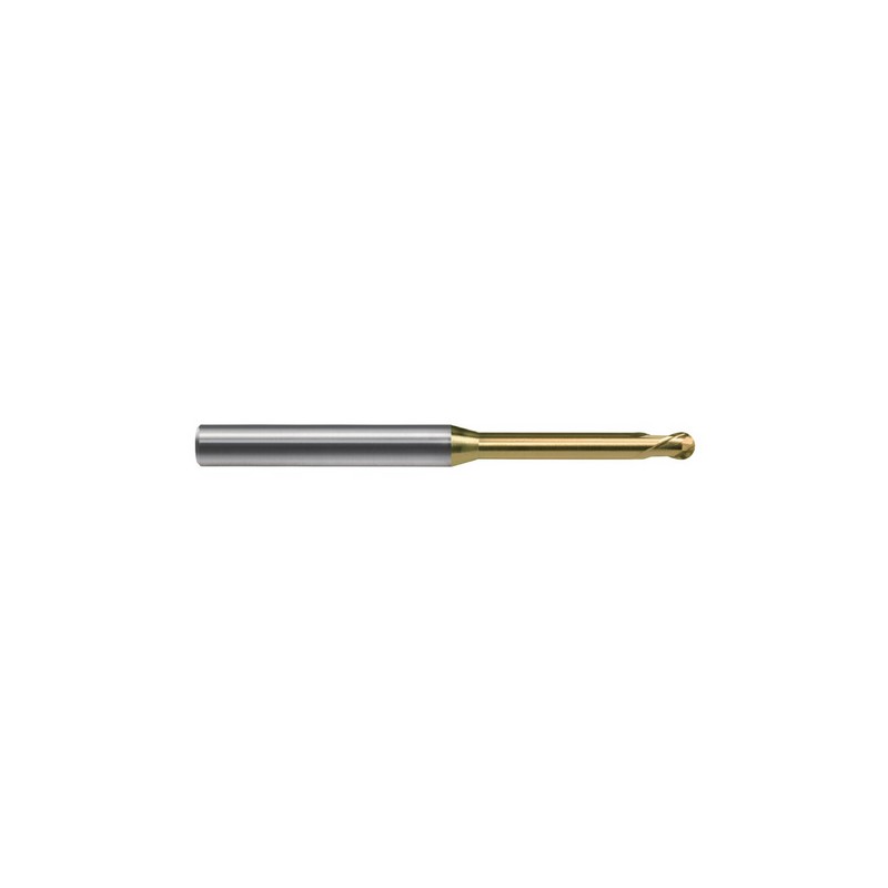 Picture of 2 flt ballnosed long neck endmill 0.3mm dia x 0.5mm flt ALti