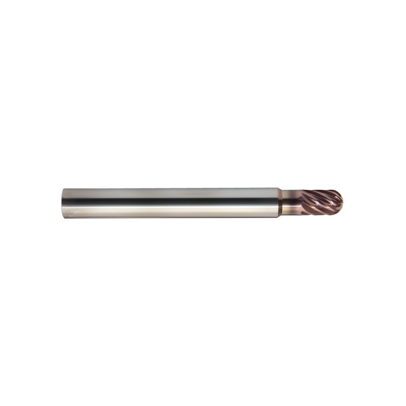 Picture of 2mm Radius Multi-Flute Ballnose - Necked AX Coated