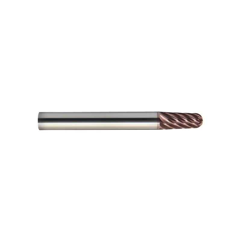 Picture of 8mm Radius Tapered Multi-Flute Ballnose AX Coated